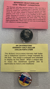 PAINTED COLLECTOR AND GEM &ldquo;PROOF&rdquo; KENNEDY HALF DOLLARS