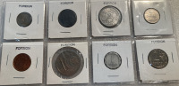 1962 72% SILVER UN PESO AND (8) FOREIGN COINS - 4