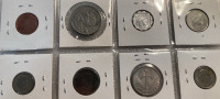 1962 72% SILVER UN PESO AND (8) FOREIGN COINS - 5