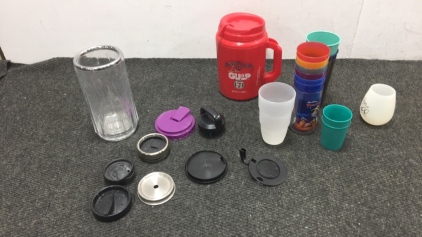 (14) Cups, Big Gulp Cup, Pitcher