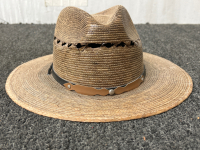 TWO WOVEN HATS - 2