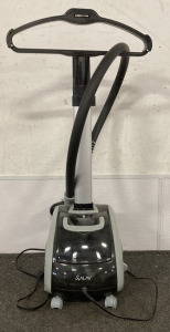 (1) SALAV GARMENT STEAMER ON WHEELS WITH 4 SETTINGS (POWERS ON)