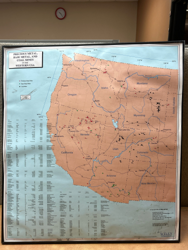 MAP OF THE WESTERN UNITED STATES - 1147191 L