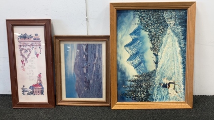 (3) Beautiful Framed Pictures
