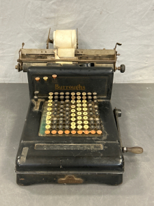 VINTAGE BURROUGHS HAND CRANK ADDING MACHINE