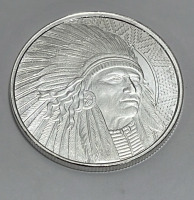 Buffalo Warrior One Ounce .999 Silver Round