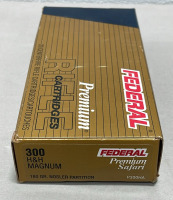 (20) Rounds Federal Premium Safari 300 H&H Magnum, 180Gr. Nosler Partition Ammunition - 3