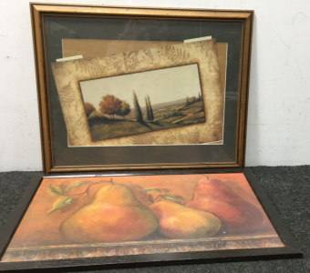(2) Large Framed Pictures