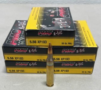 (100) Rounds PMC X-TAC Ammunition 5.56 Centerfire Rifle Cartridges