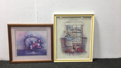 (2) Beautiful Floral Paintings