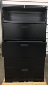 HON Model 585LP. 5 Drawer Lateral File Cabinet . Used