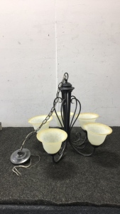 (5) Light Chandelier in Brushed Gunmetal
