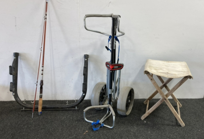 Double Eagle Golf Cart , True Temper Fishing Pole and more