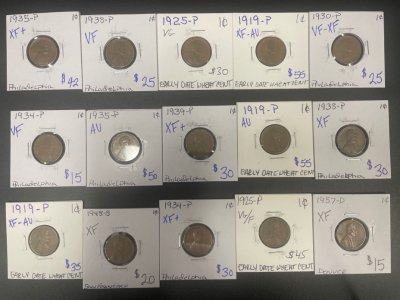(15) 1909-1958 Pennies