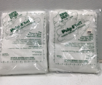 (2) Poly-Fluff Fill Packages 2 yards x 22&rdquo; wide, New, And More