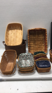 (7) Decorative Baskets, Used, And More