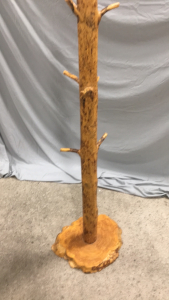 Coat Rack, Natural Wood, Used.