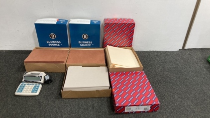 Smead File Folders, Victor 1208-2 Calculator And More