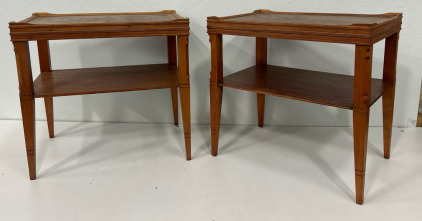 (2) Matching Wooden End Tables