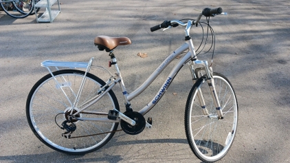 28" Schwinn Clear Creek Bicycle Tan/Blue