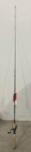 (1) Zebco Genesis Fishing Pole (1) Shakespeare Fishing Pole (3) South Bend Fishing Poles