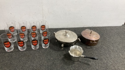 Royal Rochester Warming Dish, Pint Glasses And More