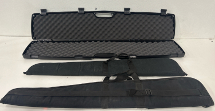 (1) Hard Gun Case (2) Soft Gun Cases