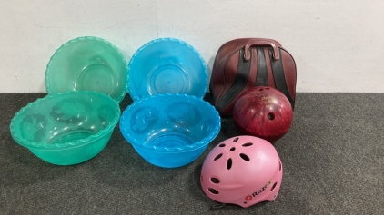 Columbia 300 Bowling Ball, Kids Helmet And More