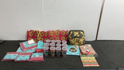 (3) Women’s Purses, Tumblers And More