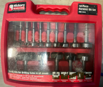 Hickory Wood Working 16 Peice Forstnew Bit Set