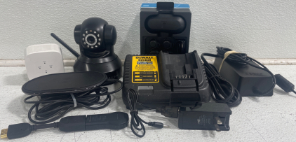 Security Camera Dewalt Charger EarPods in Box Charging Pad & More