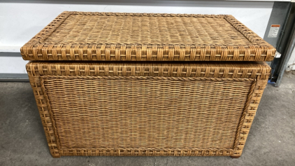 Wicker Storage Trunk