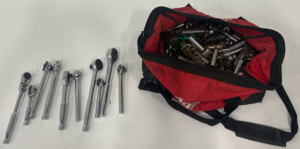 (1) Bauer Tool Bag W/ sockets & Wrenches