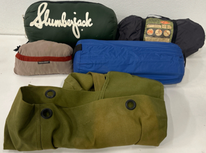 (1) Ruck Sack (1) Slumber Jack Sleeping Bag (1) Half Dome Tent & More