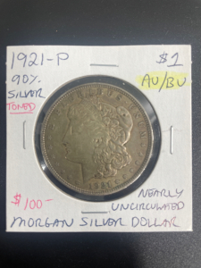 1921-P 90% Silver Morgan Silver Dollar