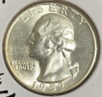 1952 MS68 RARE Gem Silver Washington Quarter - 3