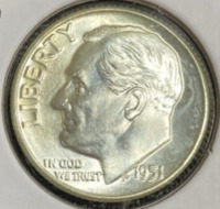 1951 MS68FB RARE Full Bands Roosevelt Dime - 3