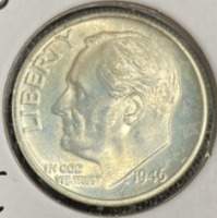 1946-D MS68FB RARE Full Bands Roosevelt Dime - 3