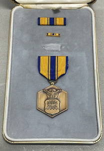 Vintage Air Force Commendation Medal And Bars In Case