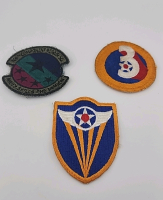 (6) Original US Army Air Force Military Patches Including 366th TACTICAL Fighter Wing Patch!! (4) Original WW2 US Army Collar Insignia Disc's - 2