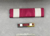 WWII US Army Meritorious Service Medal And Bars In Case + One Extra Set Of Bars - 4