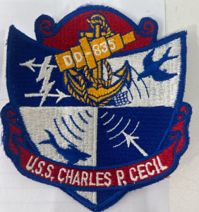 (1)Vintage Original US Navy U.S.S. Anchorage Patch (1)Vintage original U.S.S. Charles P. Cecil Patch (1) U.S.S Boise Patch (1) 22ND Air Refueling Sq. Patch