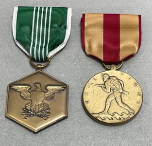 (1) Navy And Marine Corp Commendation Medal, (1) Marine Corp Expiditionary Medal