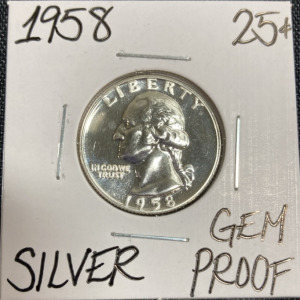 1957 Gem Proof Silver Washington Quarter