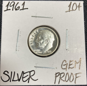 1961 Gem Proof Silver Roosevelt Dime