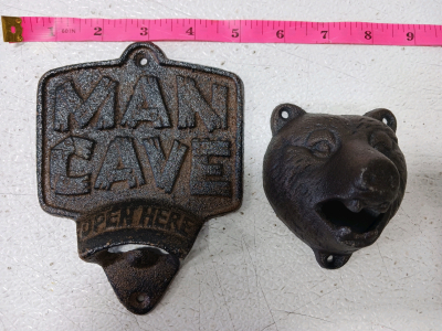 (2) Cast Iron Bottle Openers