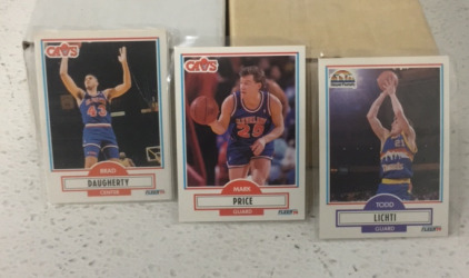 (2) Boxes Of Approximately (1000+) Of NBA, MLB, And NFL Cards Including Players Such As Danny Manning, Sam Mitchell, Todd Litchi, Wesley Walker, Anthony Miller, Mark Rypien, Art Monk, Travis Fryman, Roberto Alomar And More