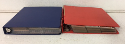 (2) Binders Full Of Approximately (400+) MLB Cards Including Players Such As Joe Carter, Will Clark, Jose Canseco, Roberto Alomar, Vince Coleman, Len Dykstra And More
