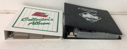 (2) Binders Full Of Approximately (400+) NFL And MLB Cards Including Players Such As Barry Sanders, Stump Mitchell, Isaac Bruce, Marcus Allen, Heath Shuler, Tony Clark, Brian Jordan And More