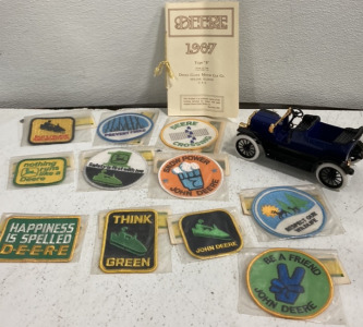 John Deere Patches & Replica John Deere 1907 Car w/ Reprint Manual